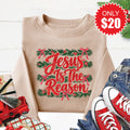 Jesus Is The Reason Sweatshirt - Heather Sand - 20 product image 1