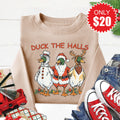 Duck The Halls Sweatshirt - Heather Sand - 20 product image 1