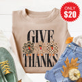 Give Thanks Sweatshirt - Heather Sand - 20 product image 1