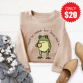 Jesus Said No Sweatshirt - Heather Sand - 20 product image 1