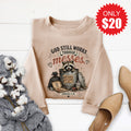 God Still Works Sweatshirt - Heather Sand - 20 product image 1