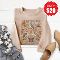 Look At The Birds Sweatshirt - Heather Sand - 20 product image 1