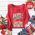Hope Is Born Sweatshirt - Heather Scarlet - 20 product image 1