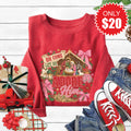 Oh Come Let Us Adore Him Sweatshirt - Heather Scarlet - 20 product image 1