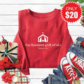 Greatest Gift Sweatshirt - Heather Scarlet - 20 product image 1