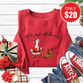 Jingle All The Way Sweatshirt - Heather Scarlet - 20 product image 1