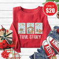 True Story Sweatshirt - Heather Scarlet - 20 product image 1