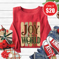 Joy To The World Sweatshirt - Heather Scarlet - 20 product image 1
