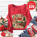Jingle All The Way Sweatshirt - Heather Scarlet - 20 product image 1
