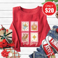 True Story Stamps Sweatshirt - Heather Scarlet - 20 product image 1