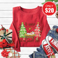 O Come Let Us Adore Him Sweatshirt - Heather Scarlet - 20 product image 1