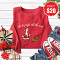 Jingle All The Way Sweatshirt - Heather Scarlet - 20 product image 1