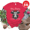 Happy Moo Year Tee - Heather Scarlet - 15 product image 1