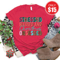 Christmas Obsessed Tee - Heather Scarlet - 15 product image 1