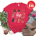 My God Is Tee - Heather Scarlet - 15 product image 1