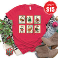 Geese Stamps Tee - Heather Scarlet - 15 product image 1