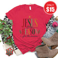Jesus Is The Reason Tee - Heather Scarlet - 15 product image 1
