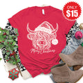Highland Cow Tee - Heather Scarlet - 15 product image 1