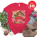 Oh Come Let Us Adore Him Tee - Heather Scarlet - 15 product image 1
