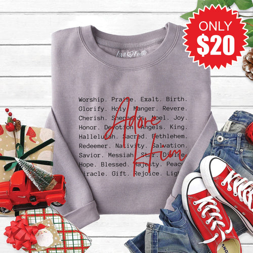 Adore Him Sweatshirt - Heather Storm - 20 product image 1