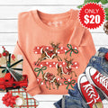 Reindeers Sweatshirt - Heather Terracotta - 20 product image 1