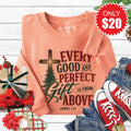 Good and Perfect Gift Sweatshirt - Heather Terracotta - 20 product image 1