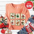 Geese Stamps Sweatshirt - Heather Terracotta - 20 product image 1