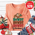 Howdy Christmas Sweatshirt - Heather Terracotta - 20 product image 1