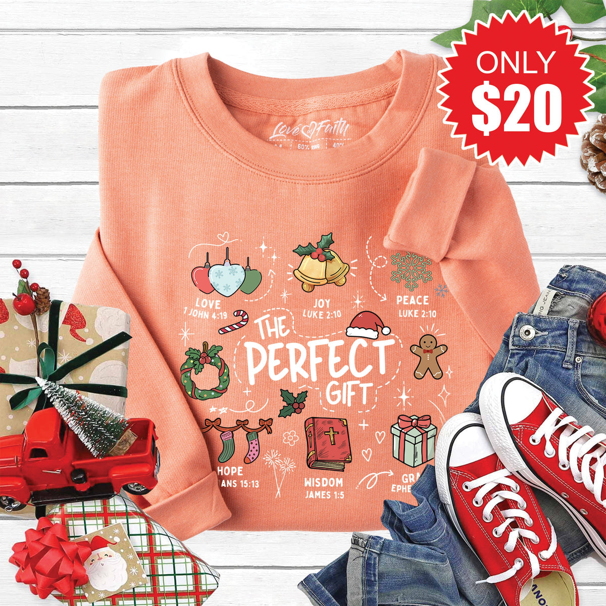The Perfect Gift Sweatshirt - Heather Terracotta - 20 product image 1