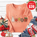 Christmas Decor Sweatshirt - Heather Terracotta - 20 product image 1