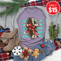 Christmas Cross Tee - Heather Deep Purple - 15 product image 1
