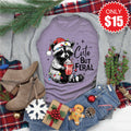 Cute But Feral Tee - Heather Deep Purple - 15 product image 1