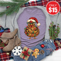 Christmas Chicken Tee - Heather Deep Purple - 15 product image 1