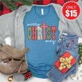 Merry Christmas Tee - Heather Deep Teal - 15 product image 1
