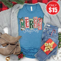 Merry Christmas Tee - Heather Deep Teal - 15 product image 1