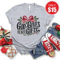 God Gives The Best Gifts Tee - Heather Grey - 15 product image 1