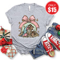 O Come Let Us Adore Him Tee - Heather Grey - 15 product image 1