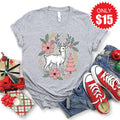 Reindeer Tee - Heather Grey - 15 product image 1