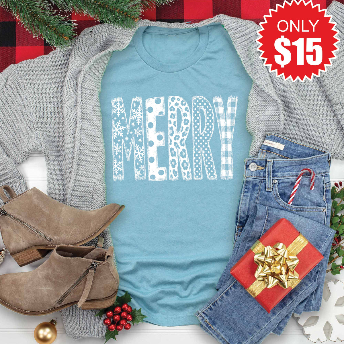 Merry Tee - Heather Lagoon - 15 product image 1