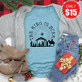 The King Is Born Tee - Heather Lagoon - 15 product image 1