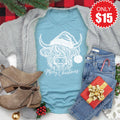 Highland Cow Tee - Heather Lagoon - 15 product image 1