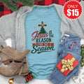 Jesus Is The Reason Tee - Heather Lagoon - 15 product image 1
