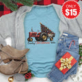 Country Christmas Wishes Tee - Heather Lagoon - 15 product image 1