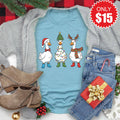Christmas Ducks Tee - Heather Lagoon - 15 product image 1