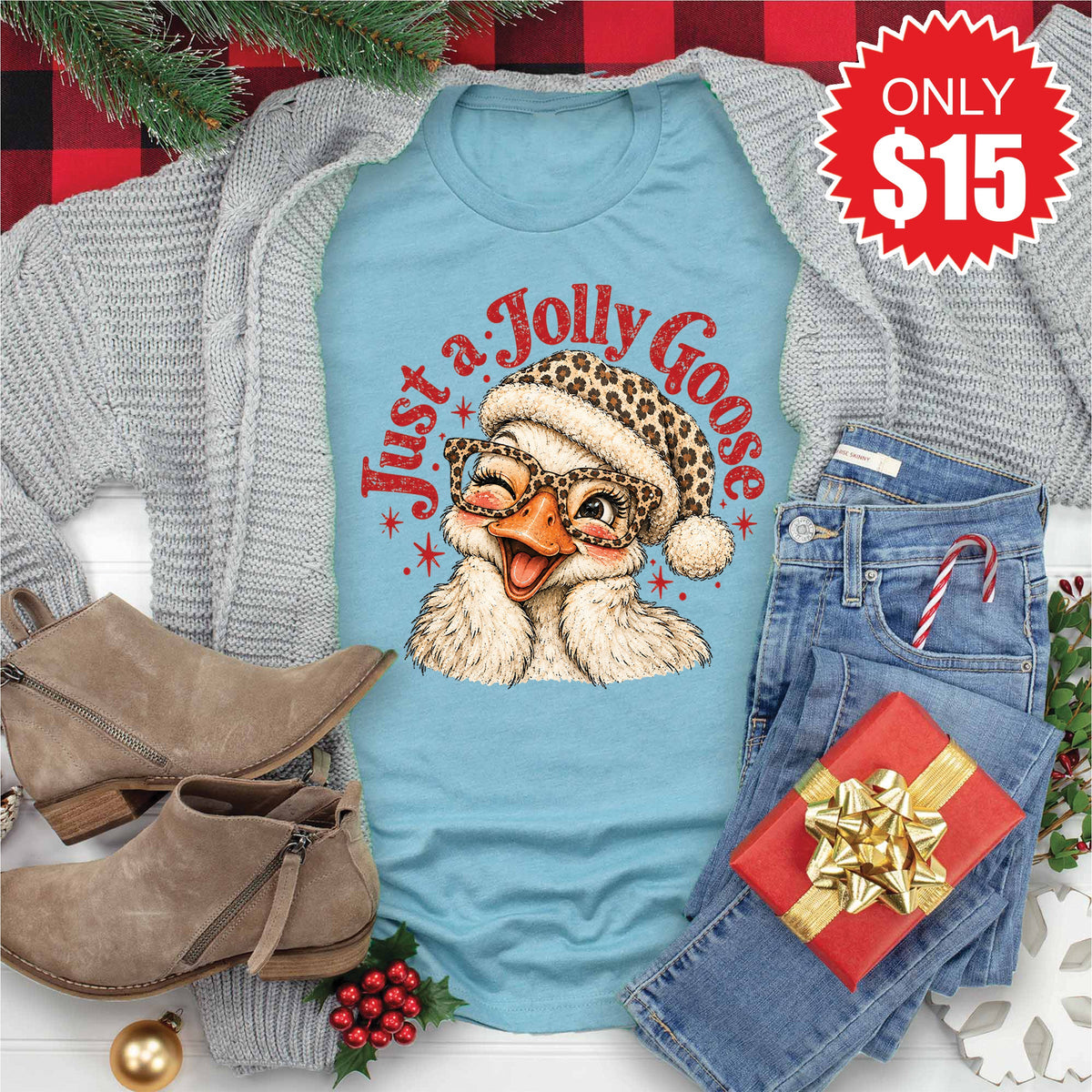 Jolly Goose Tee - Heather Lagoon - 15 product image 1