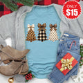 Leopard Christmas Trees Tee - Heather Lagoon - 15 product image 1