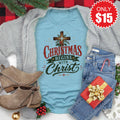 Christmas Begins With Christ Tee - Heather Lagoon - 15 product image 1