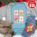 True Story Stamps Tee - Heather Lagoon - 15 product image 1
