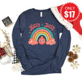 Holly Jolly Long Sleeve - Heather Navy - 17 product image 1