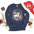Reindeer Long Sleeve - Heather Navy - 17 product image 1